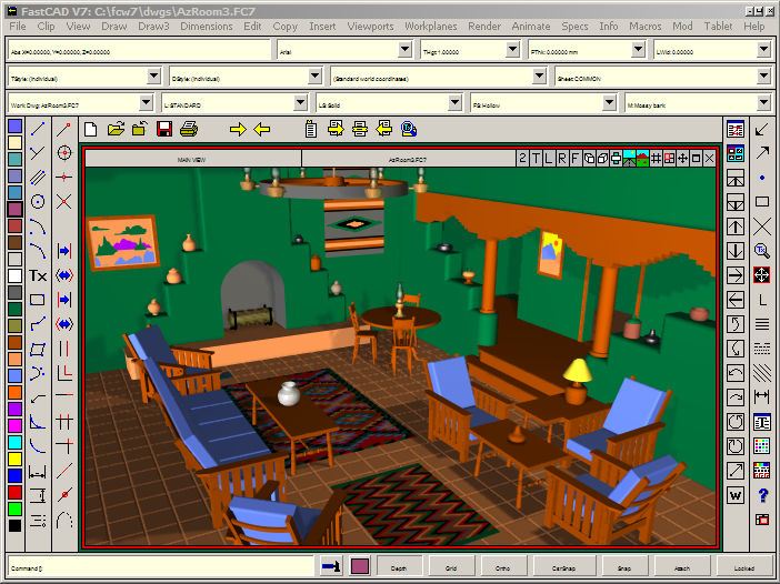 An image showing early 3D application interfaces