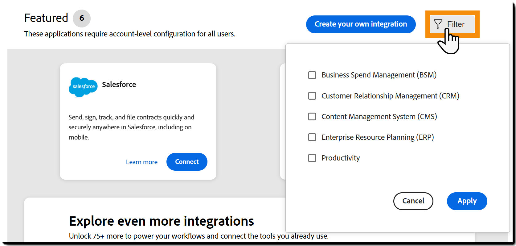 Navigate to the Filters list.