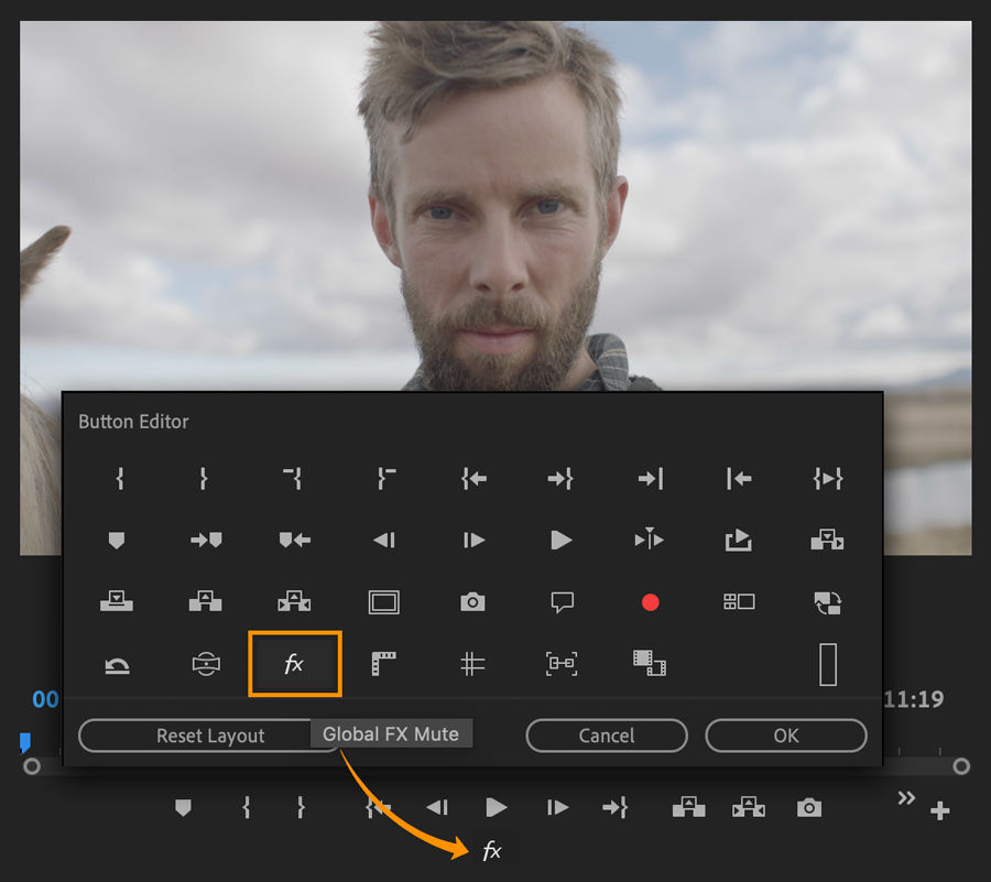 Muting all effects at once