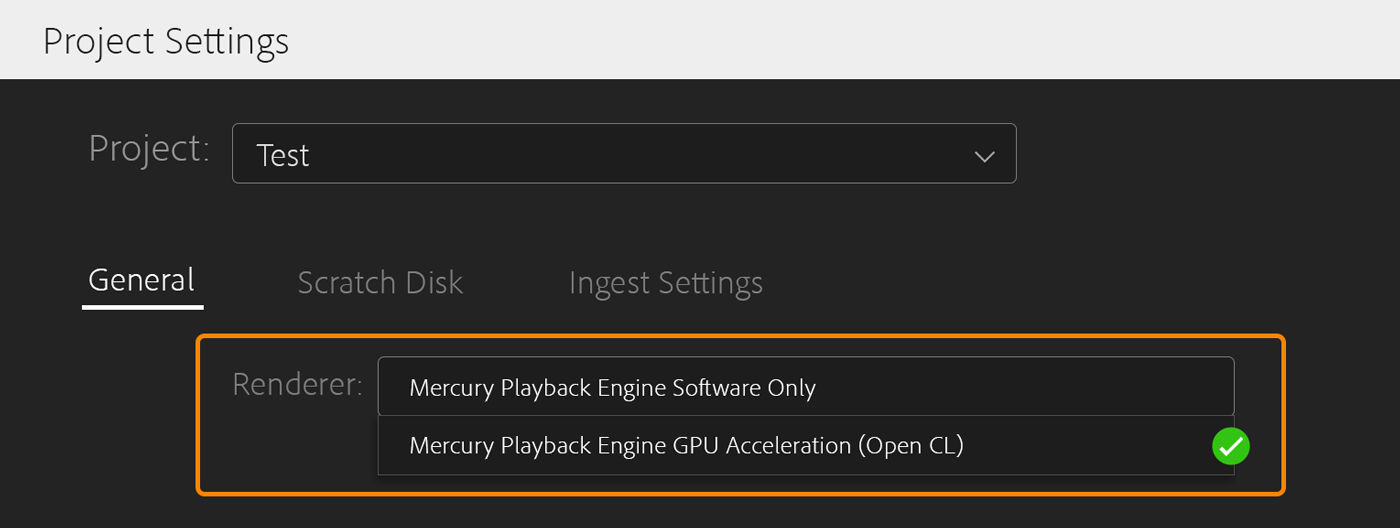 Changing rendering settings