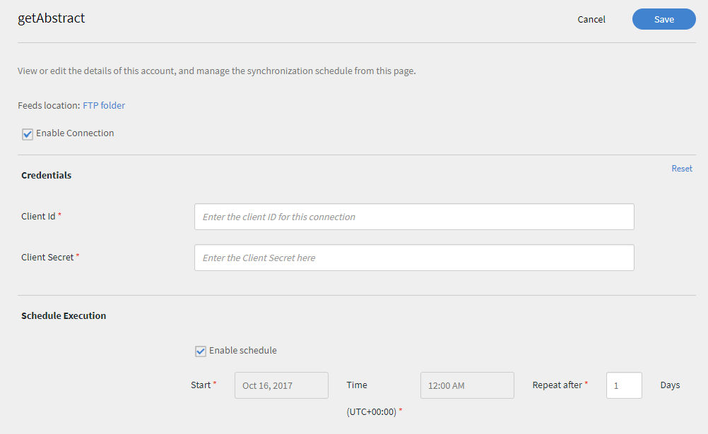 Configure the getAbstract connector for Learning Manager