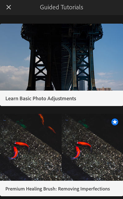 Guided tutorials iOS