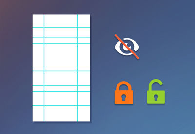 Clear, hide, and lock guides