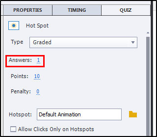 Hotspot add answers