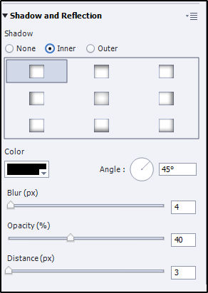 Hotspot answer shadow properties