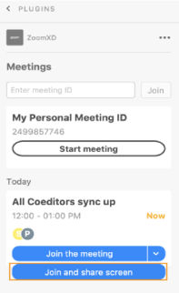 Join and screen share