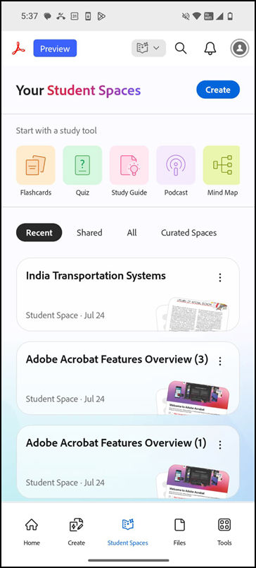 Landing page