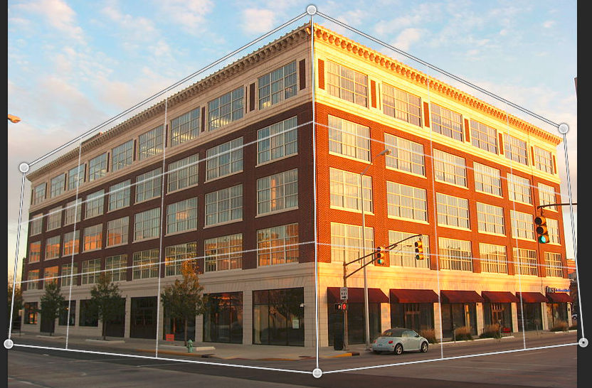 Perspektíva igazítása a Photoshopban