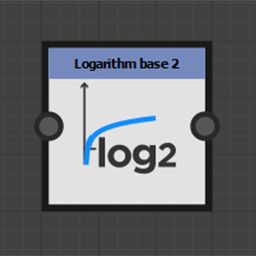 Logarithm Base 2 node icon