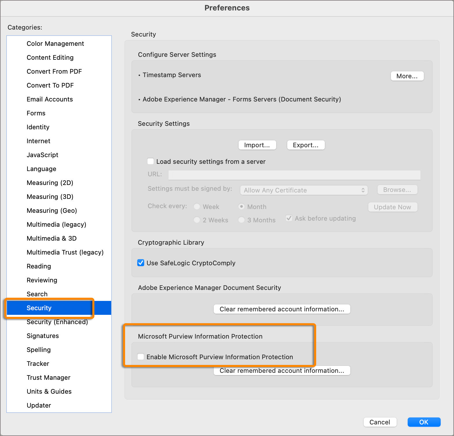 Preference to enable MIP