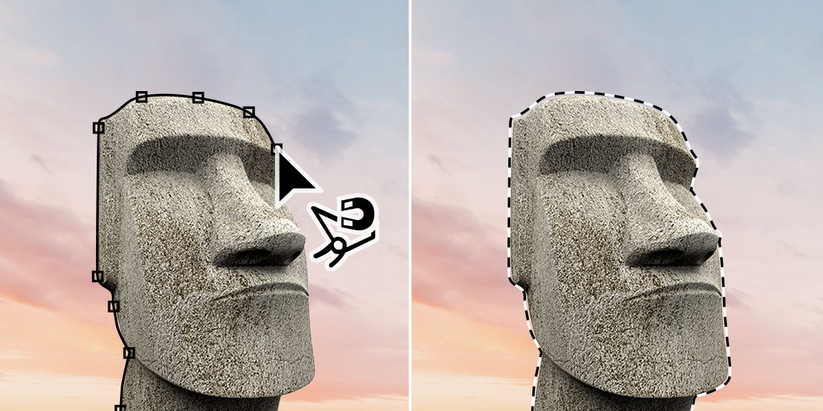 Magnetic Lasso in Photoshop