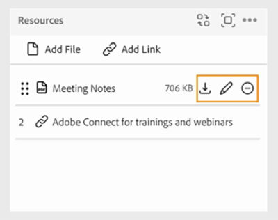 Managing files in the Resources pod