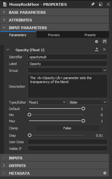 An image showing the parameter management options.