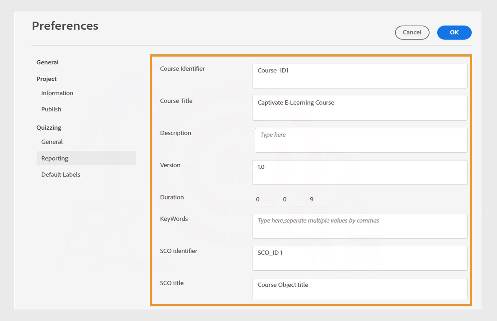 Manifest file options