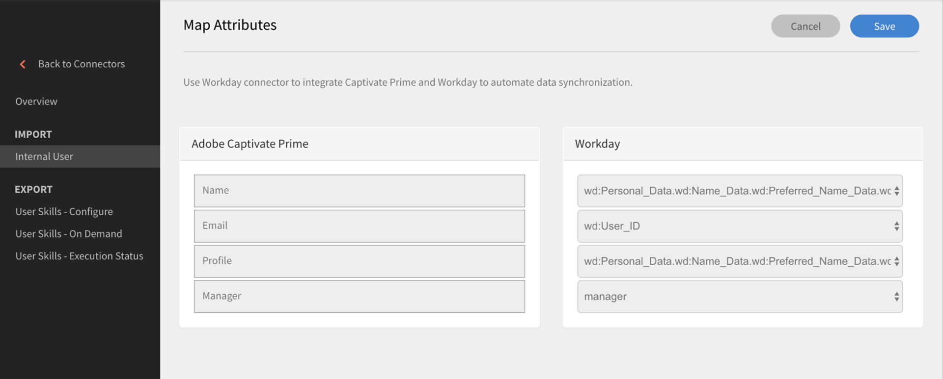 Map attributes