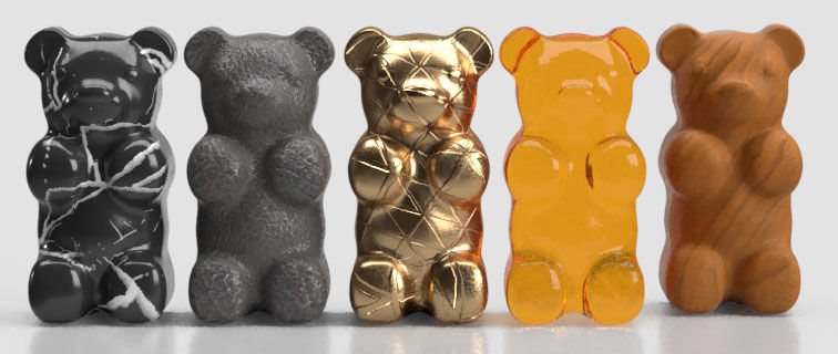 Applying different materials on the same object.