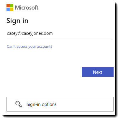 Sign in to your Microsoft account