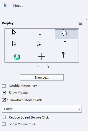 Mouse options