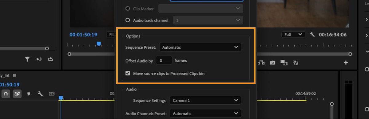 Create and edit a multi-camera sequence