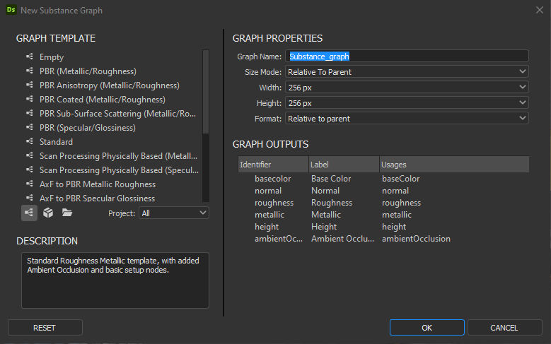 New Substance Window