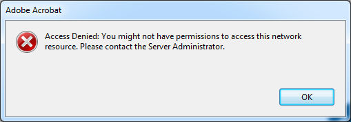 Access denied while adding aw account