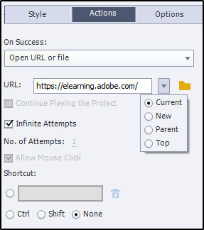 Options for opening URLs