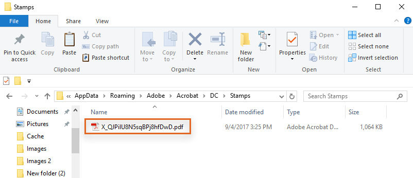 Create a custom dynamic stamp using Acrobat