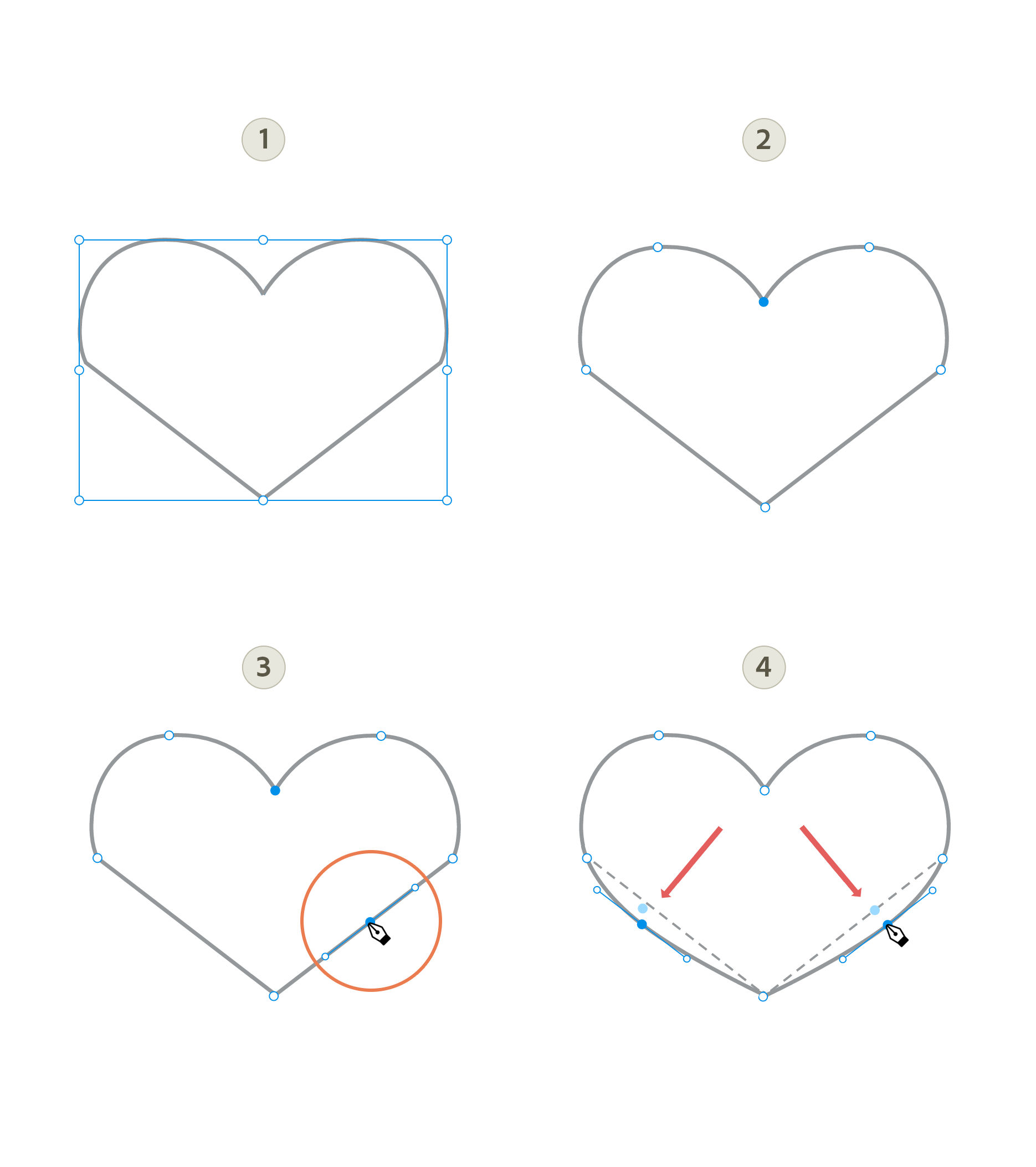 Adding and editing anchor points