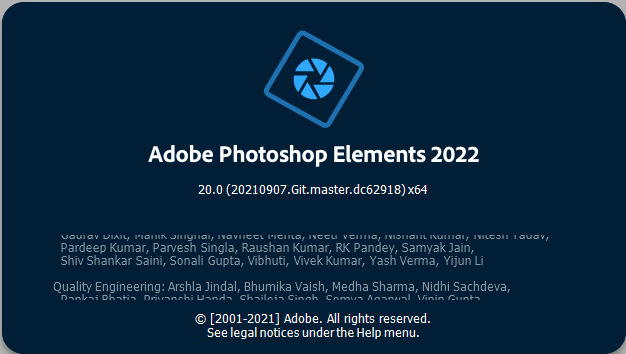 Photoshop Elements 2022 Product Version