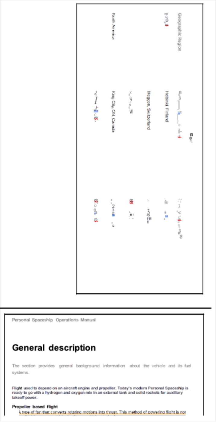 Page orientation