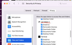 Permitir acceso a cai-helper