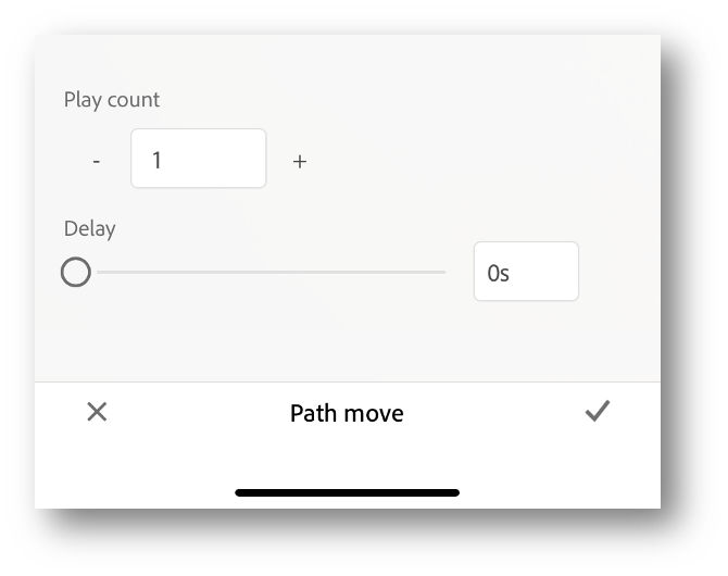 Path move menu