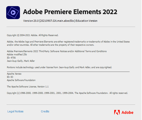 Premiere Elements 2022 Product Version