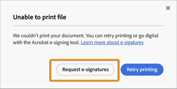 Request signature prompt after print failure