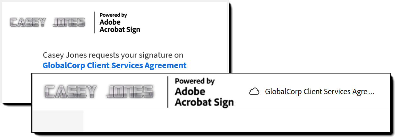 Updated logo in the interface