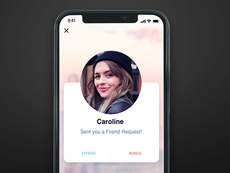 Profile picture within a circle