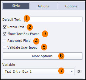 Properties in Style tab