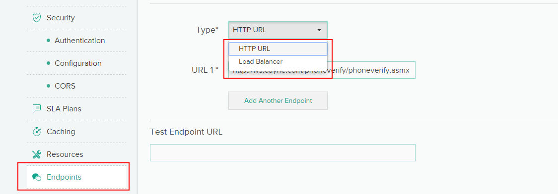 Choose endpoint