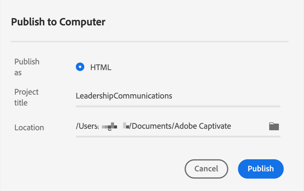 Publish the course