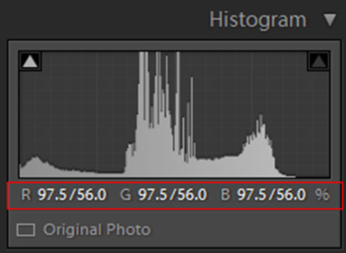 RGB color value readings in Reference View