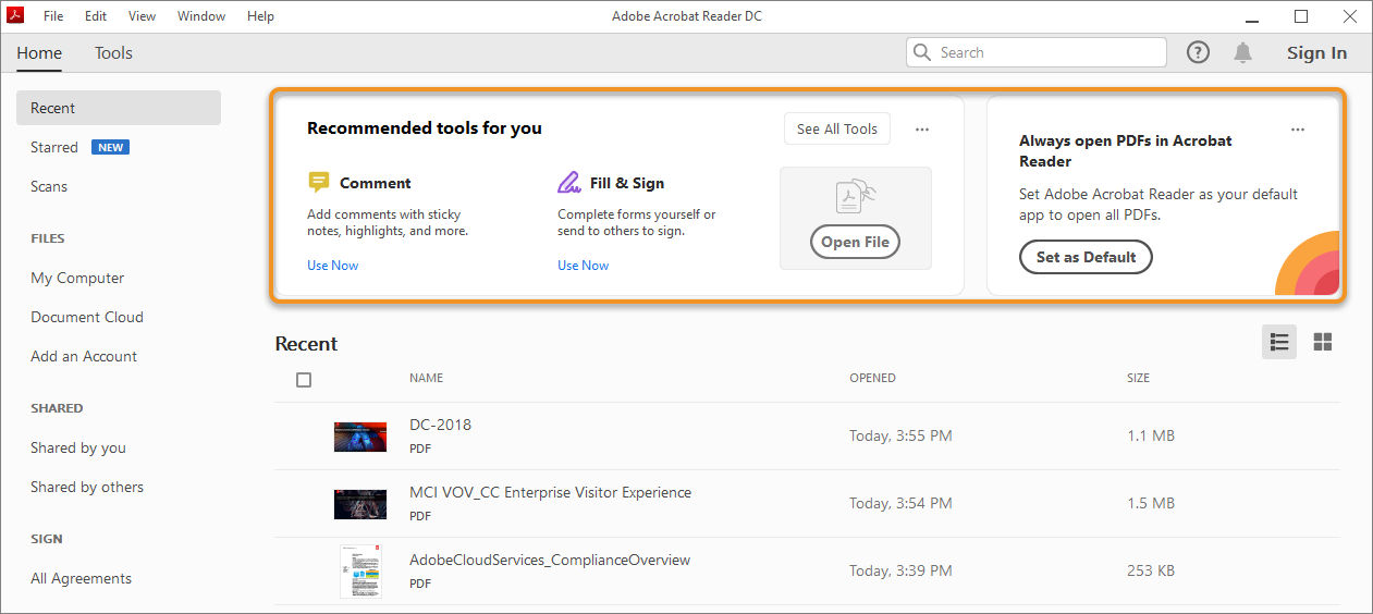 In-app onboarding experience