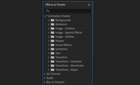 Animation Presets