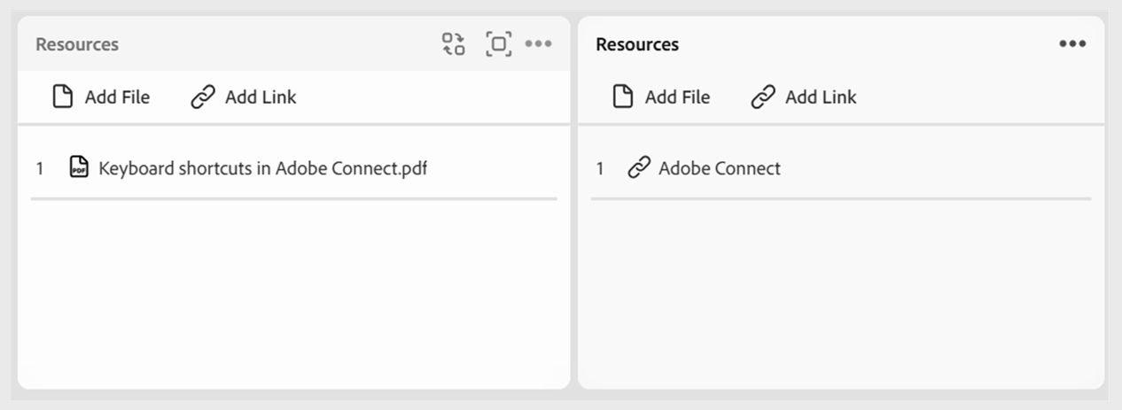 Files and Weblinks pods are automatically converted into corresponding Resources pods