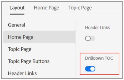 drilldown TOC