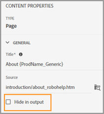 Hide output