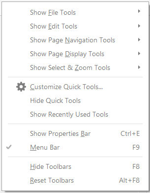 Choose the tools you want to appear