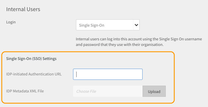 Configure SSO setting
