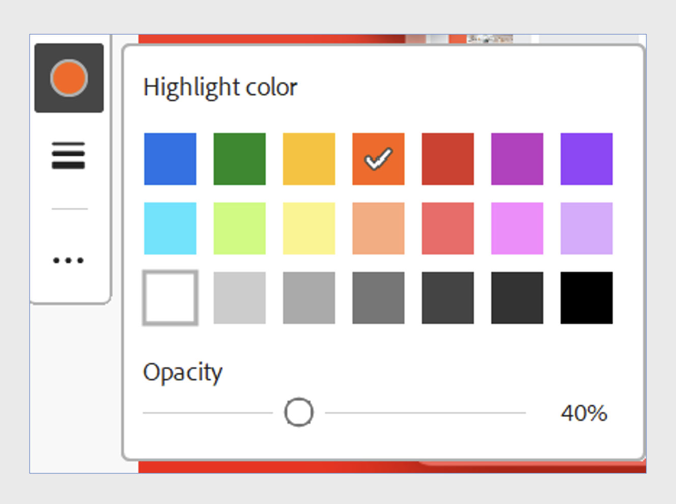 Improved color swatch accessibility