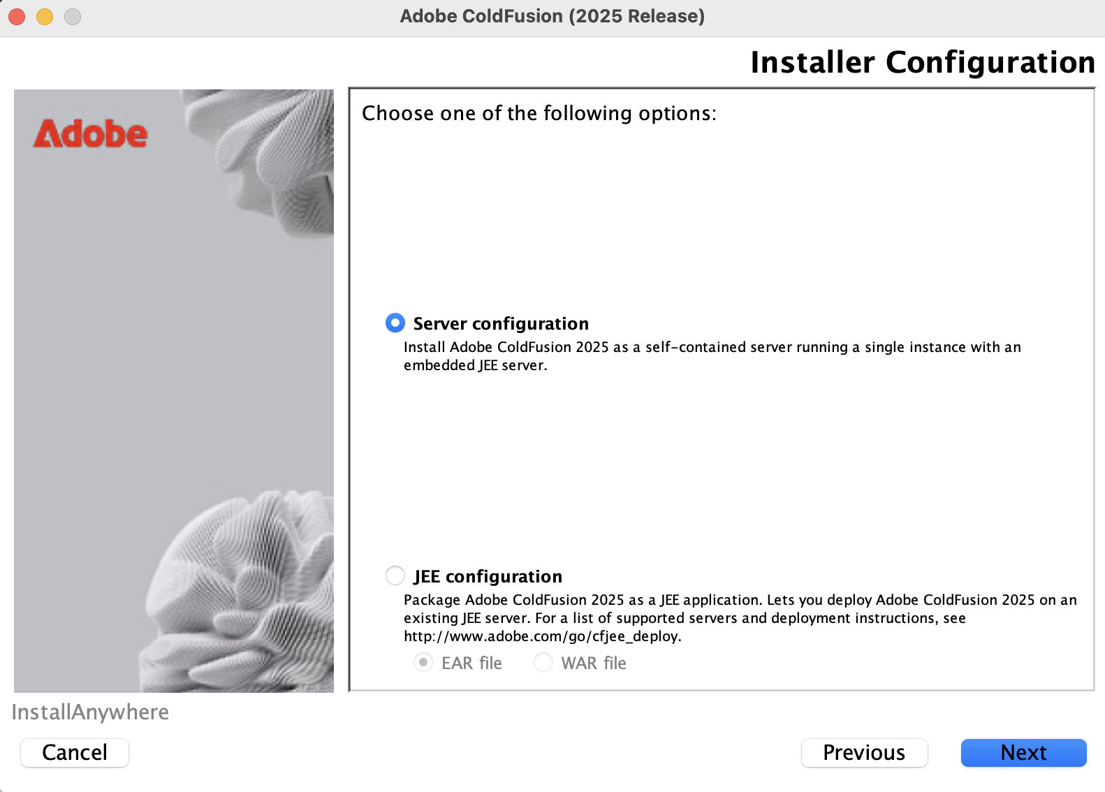 Installer configuration