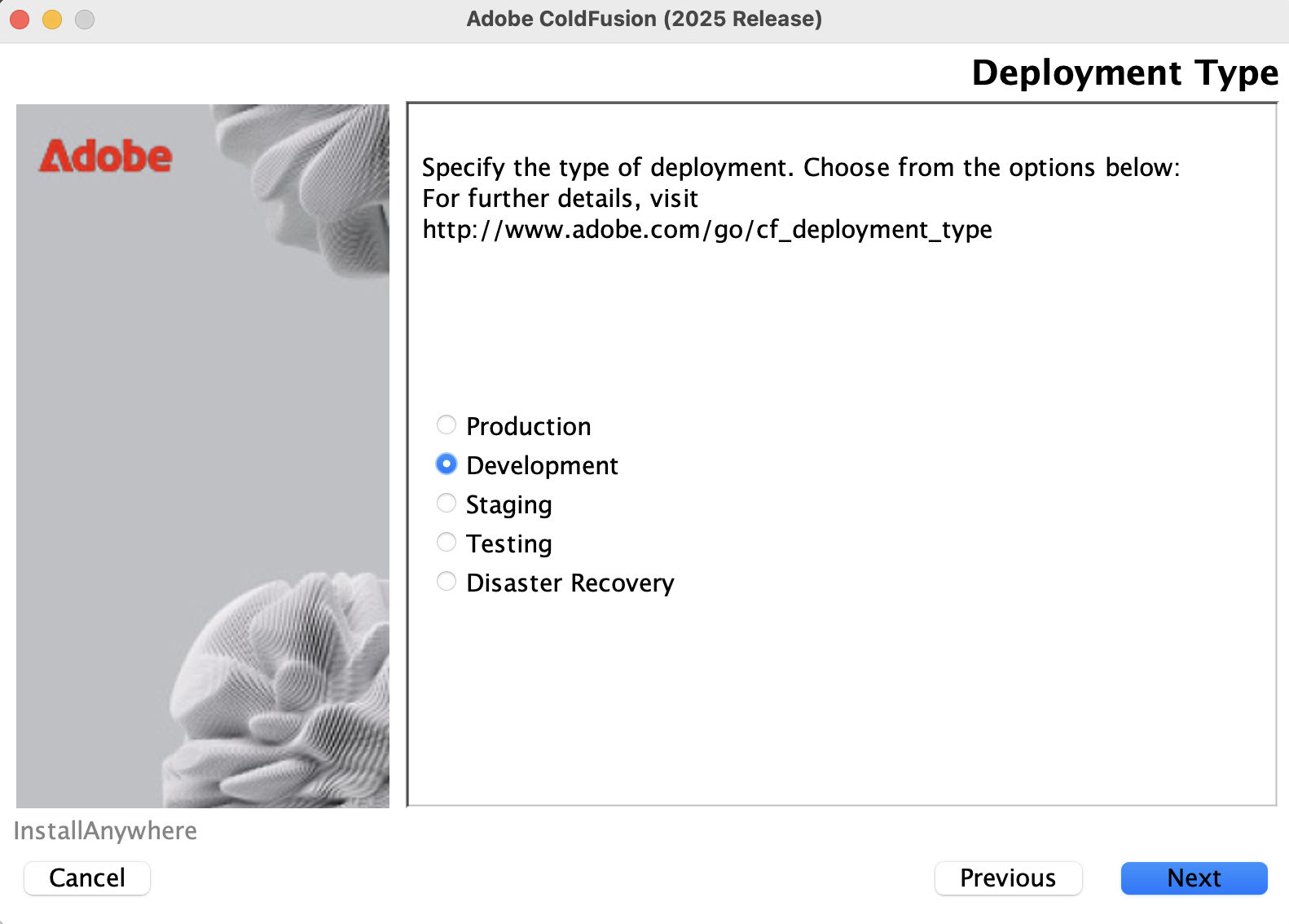 ColdFusion server profiles